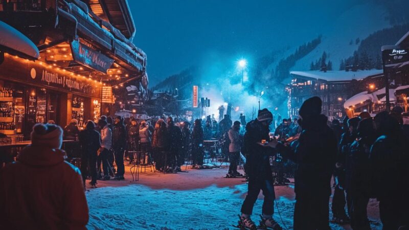 Les meilleures activités après-ski à Méribel : bars et terrasses chauffées avec vue sur les pistes